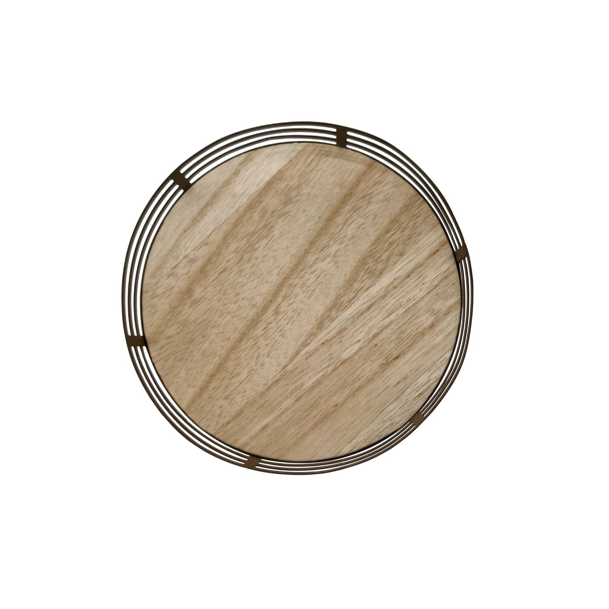 6" Brown Round Tray by Ashland®